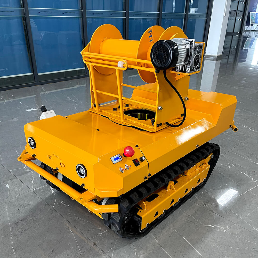 Remote Control Crawler Wire Payoff Stand Takeup Payoff Vehicle